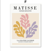 TPFLiving Poster Leinwand / Henri Matisse - Korallen, Blätter, Bäume, Menschen - / Verschiedene Größen - OHNE Rahmen - Modell 6